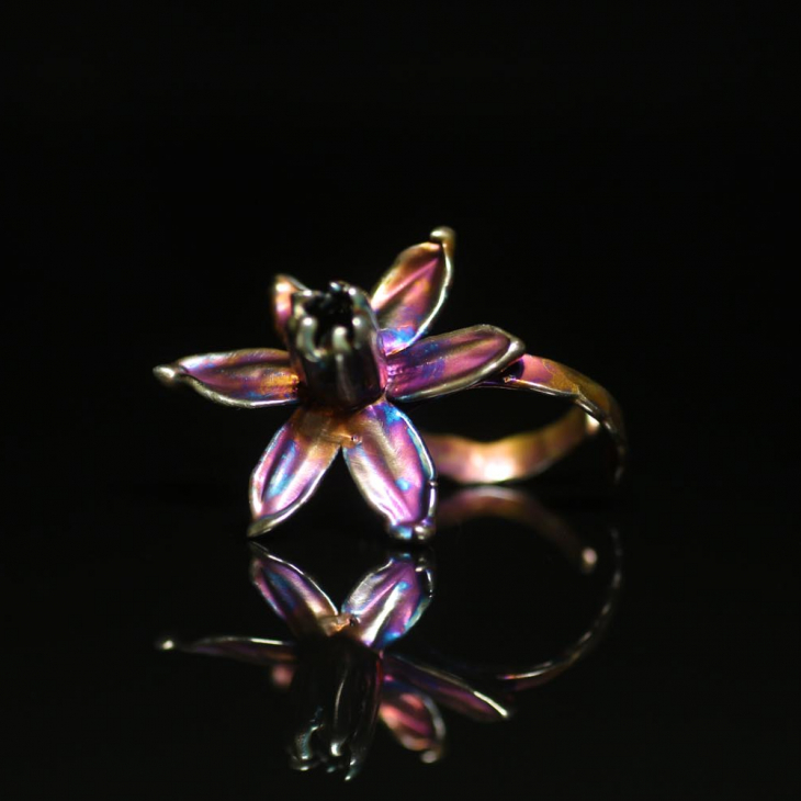 Кольцо в серебре Fleur de Magique, Нарцисс, фото 1